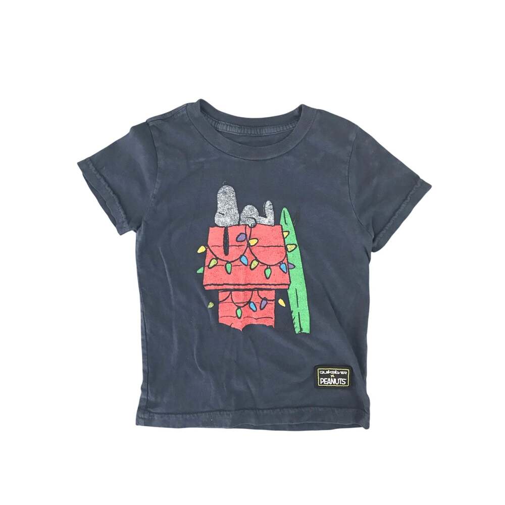 Quiksilver Peanuts Snoopy Christmas Tee Size 2T